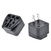10 PCS WY-6 10A 250V Porous US Conversion Plug, WY-6 Black